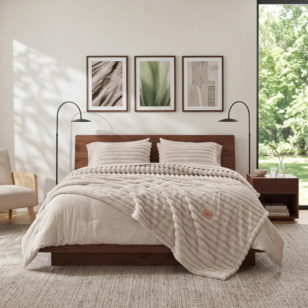 Comforter Set-Arch Jacquard Boho Bedding Sets
