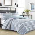 Novelty Nautica Jettison Cotton Reversible Blue Quilt Set