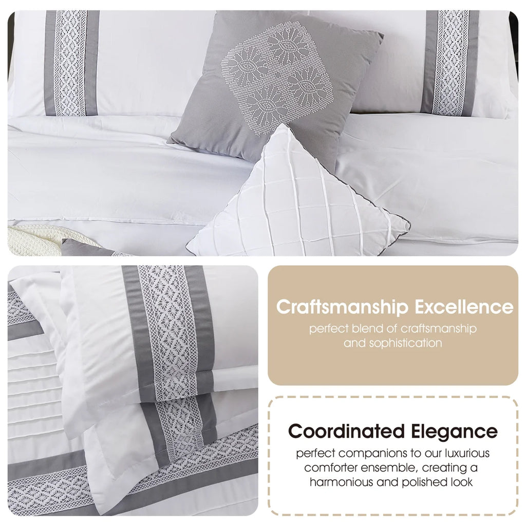 Durango 7 Piece Striped & Soft Comforter Set