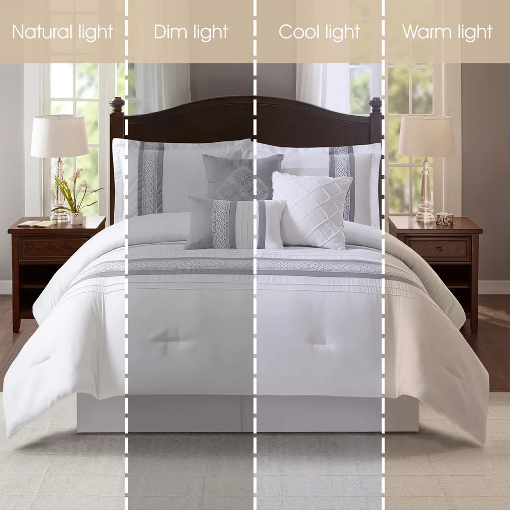 Durango 7 Piece Striped & Soft Comforter Set