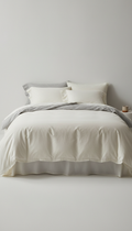 Alabaster cotton duvet cover